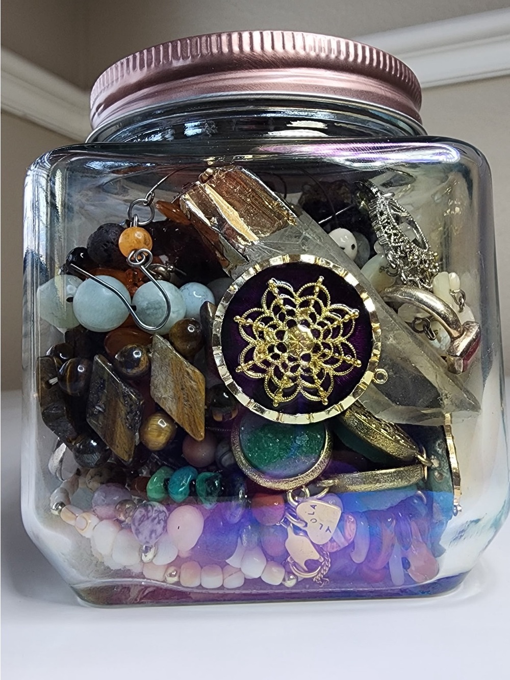 Hippie Jewelry Jar - J25